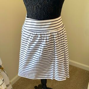 Black and White striped skirt